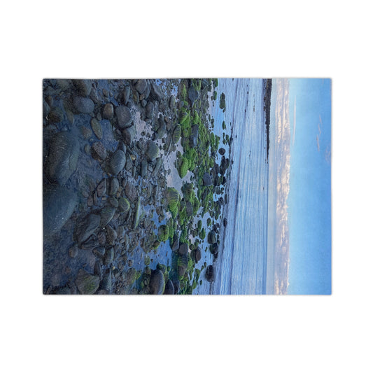 Velveteen Blanket New Hampshire Coast Ocean Scenes Low Tide