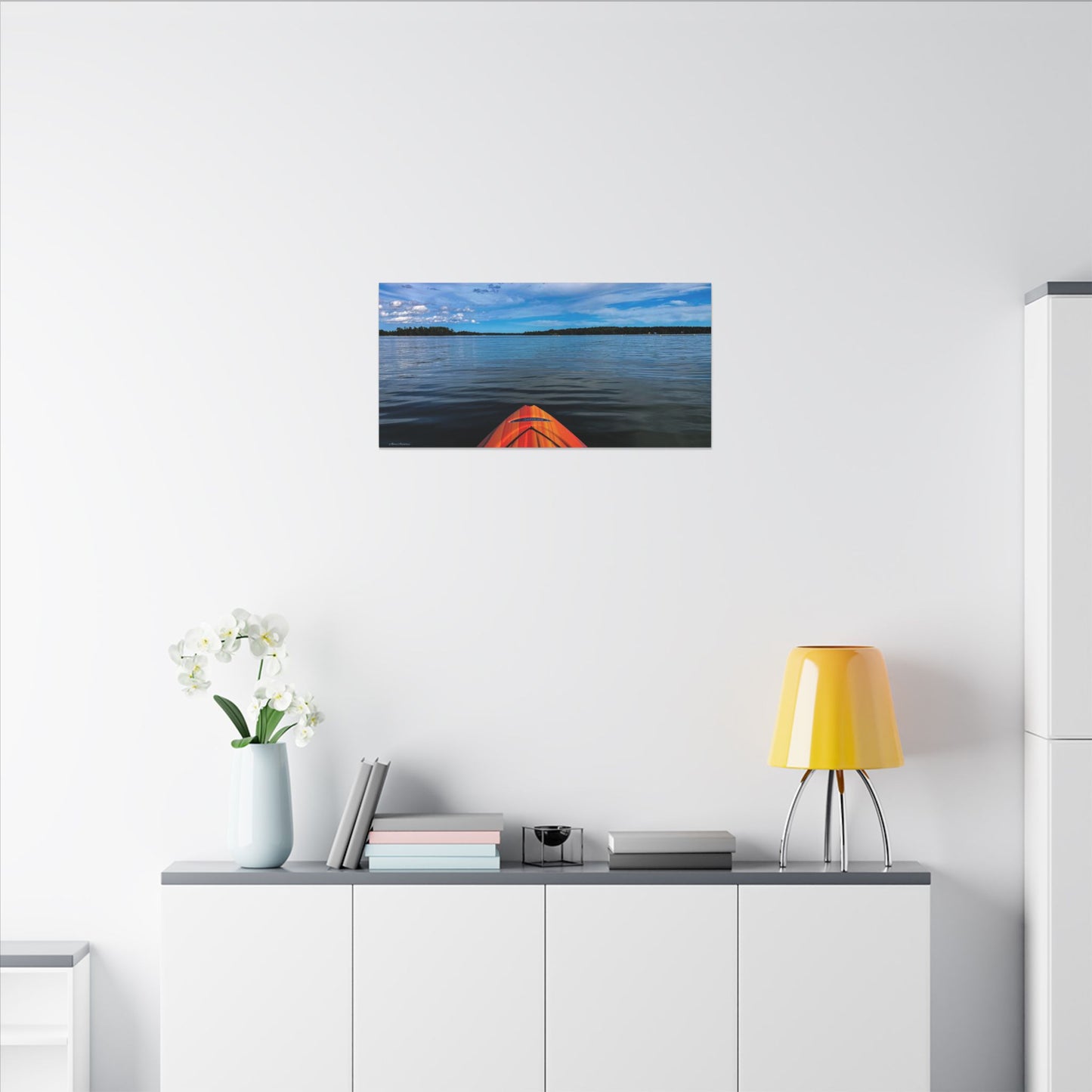 Ocean Kayak Wolfe's Neck Maine Matte Canvas Wall Art
