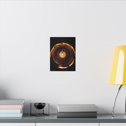 Candle Flame Dark Night Matte Canvas Wall Art — (Stretched Canvas)