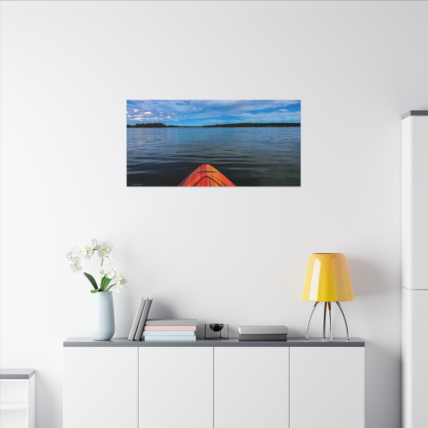 Ocean Kayak Wolfe's Neck Maine Matte Canvas Wall Art