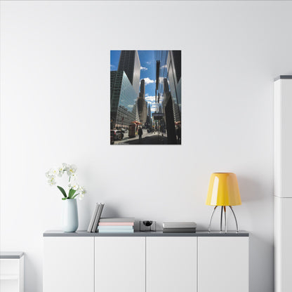 Chrysler Building New York City Skyline Matte Canvas Print
