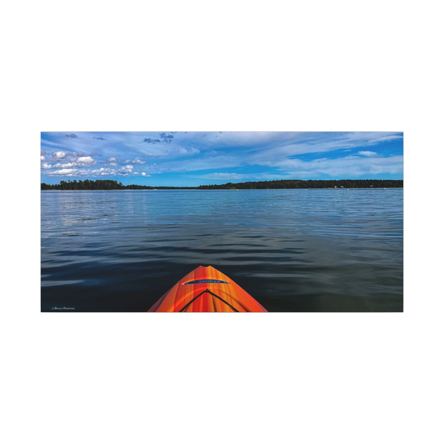 Ocean Kayak Wolfe's Neck Maine Matte Canvas Wall Art