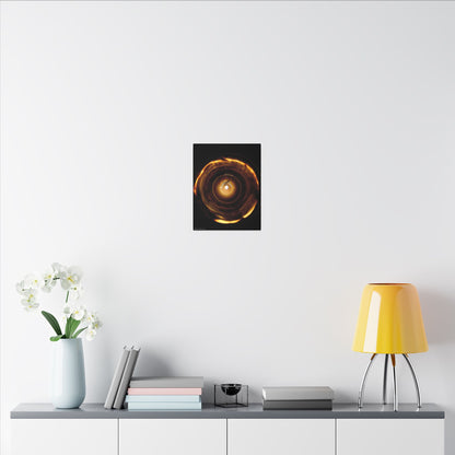Candle Flame Dark Night Matte Canvas Wall Art — (Stretched Canvas)