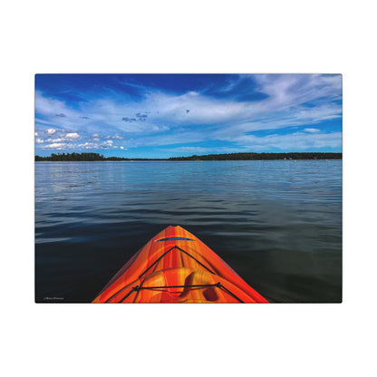 Ocean Kayak Wolfe's Neck Maine Matte Canvas Wall Art
