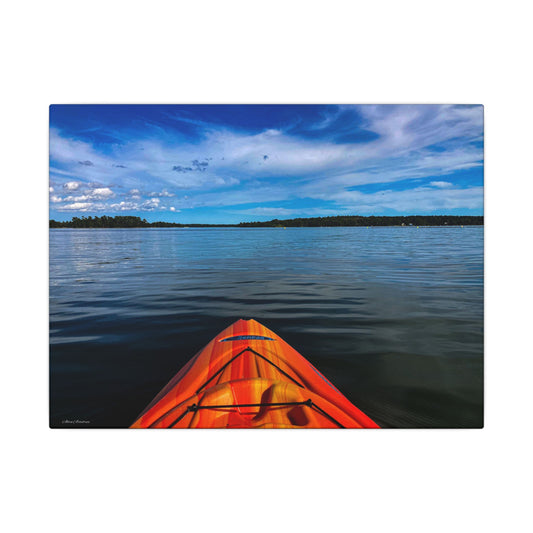 Ocean Kayak Wolfe's Neck Maine Matte Canvas Wall Art