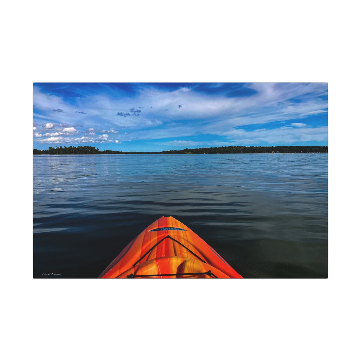 Ocean Kayak Wolfe's Neck Maine Matte Canvas Wall Art