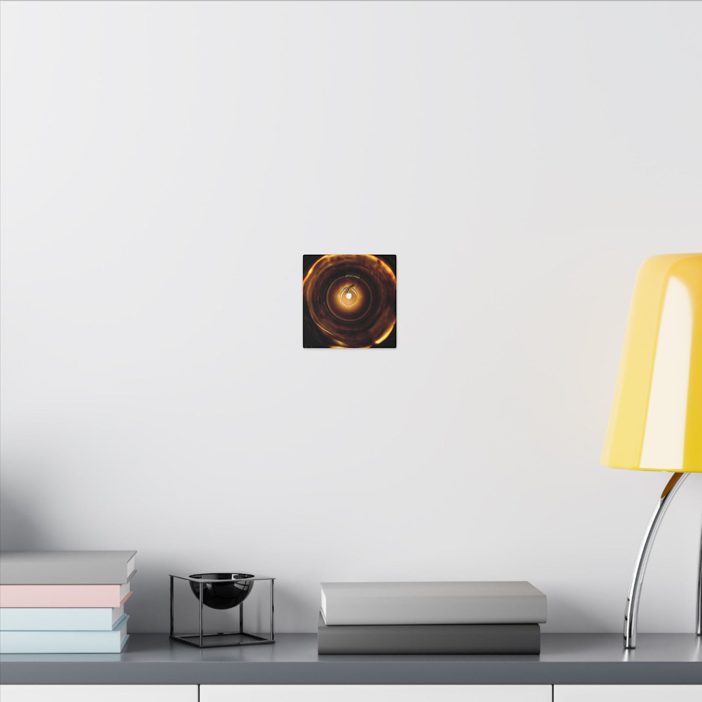 Candle Flame Dark Night Matte Canvas Wall Art — (Stretched Canvas)