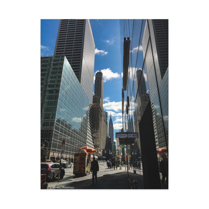 Chrysler Building New York City Skyline Matte Canvas Print