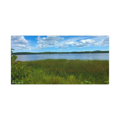 Lake Massabesic Sailboats Canvas