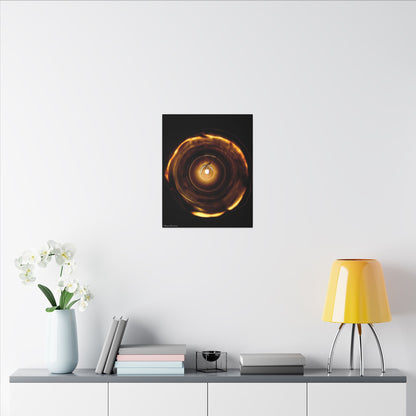 Candle Flame Dark Night Matte Canvas Wall Art — (Stretched Canvas)