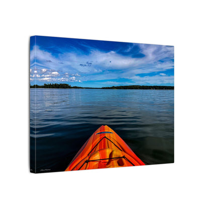 Ocean Kayak Wolfe's Neck Maine Matte Canvas Wall Art