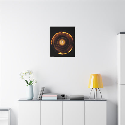 Candle Flame Dark Night Matte Canvas Wall Art — (Stretched Canvas)