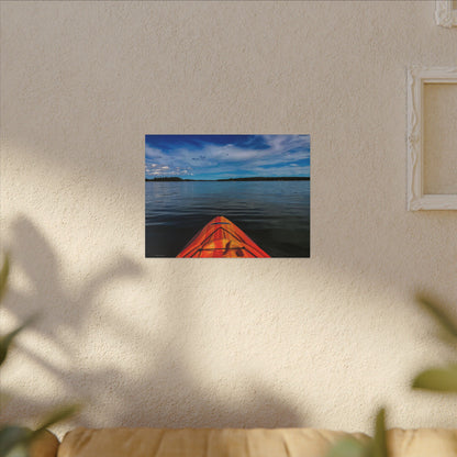 Ocean Kayak Wolfe's Neck Maine Matte Canvas Wall Art