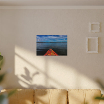 Ocean Kayak Wolfe's Neck Maine Matte Canvas Wall Art