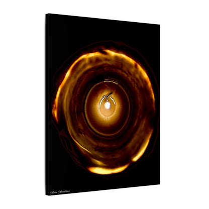 Candle Flame Dark Night Matte Canvas Wall Art — (Stretched Canvas)