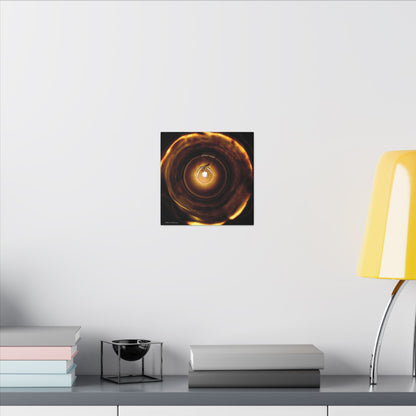 Candle Flame Dark Night Matte Canvas Wall Art — (Stretched Canvas)