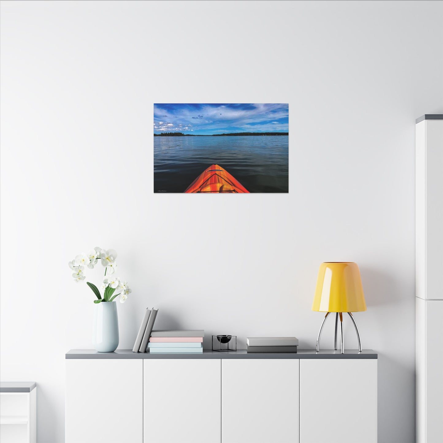 Ocean Kayak Wolfe's Neck Maine Matte Canvas Wall Art