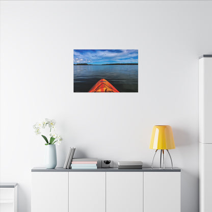 Ocean Kayak Wolfe's Neck Maine Matte Canvas Wall Art
