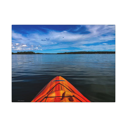 Ocean Kayak Wolfe's Neck Maine Matte Canvas Wall Art