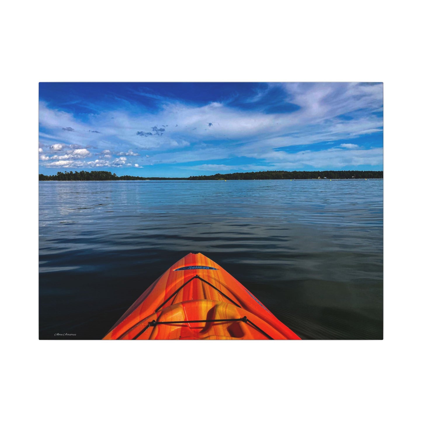Ocean Kayak Wolfe's Neck Maine Matte Canvas Wall Art