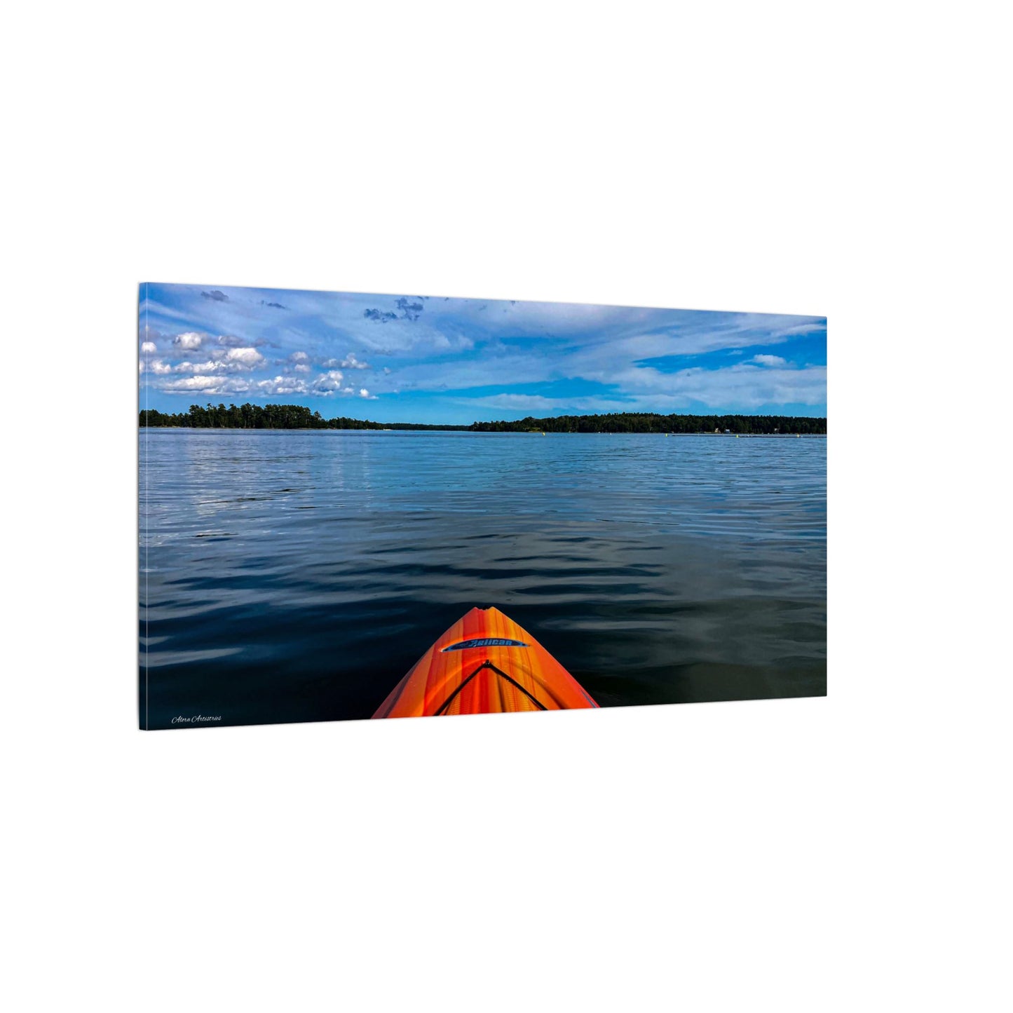 Ocean Kayak Wolfe's Neck Maine Matte Canvas Wall Art