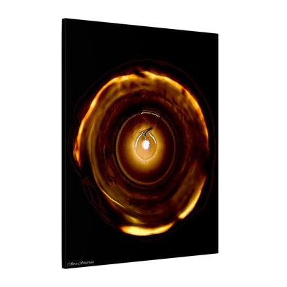 Candle Flame Dark Night Matte Canvas Wall Art — (Stretched Canvas)