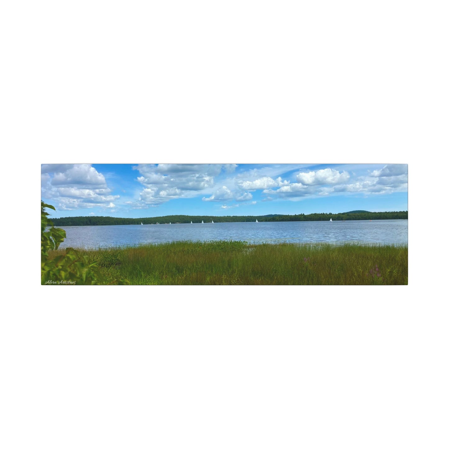 Lake Massabesic Sailboats Canvas